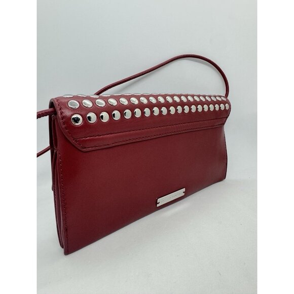 LOEFFLER RANDALL Charlee studded leather small shouder bag - WINE (Defective) - Picture 11 of 11